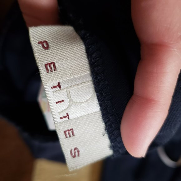 Dark Navy Blue Full Length Maxi Skirt with Drawstring and Slit - Picture 10 of 12